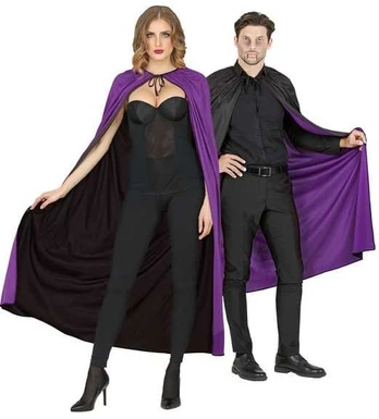 Widmann Vendebar kappe sort og lilla, 130 cm.