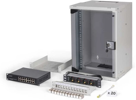 DIGITUS Netzwerk-Set 254 mm (10") - 9HE, 315x300 mm (BxT)we