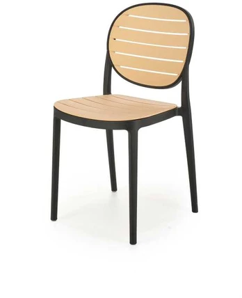 K529 chair, juodas / natural