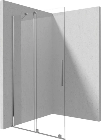 Shower wall walk-in 140 cm - sliding