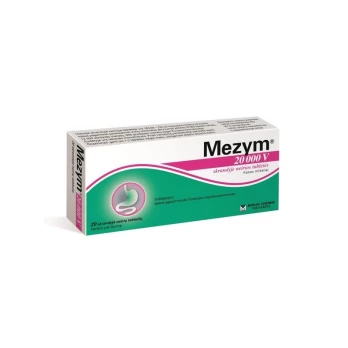 MEZYM 20000 V skrandyje neirios tabletės N20