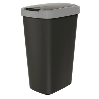 Prosperplast Šiukšliadėžė COMPACTA Q - smooth pilka 45l