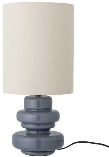 Bloomingville Fabiola Bordlampe, Blå, Glas