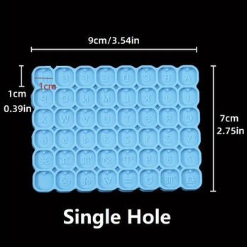 formos papuošalams, Square - Single Hole