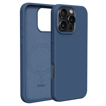 Dėklas Telforceone Etteri Silicone Mag case for iPhone 16 Pro 6,3' dark mėlynas