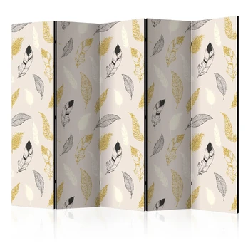 Artgeist Pertvara - Golden Feathers II [Room Dividers]