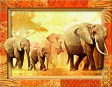 Ravensburger dėlionė "Frame Puzzle 500 African Giants" kaina