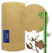BOCIOLAND BL077-Antklodė BAMBUSOWY PARIS GOLD kaina