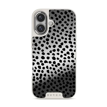 Almond Latte - Cute iPhone 16 Case, Elite Mirror Light (MagSafe) / Silver