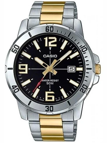 Vyriškas laikrodis CASIO MTP-VD01SG-1B + BOX