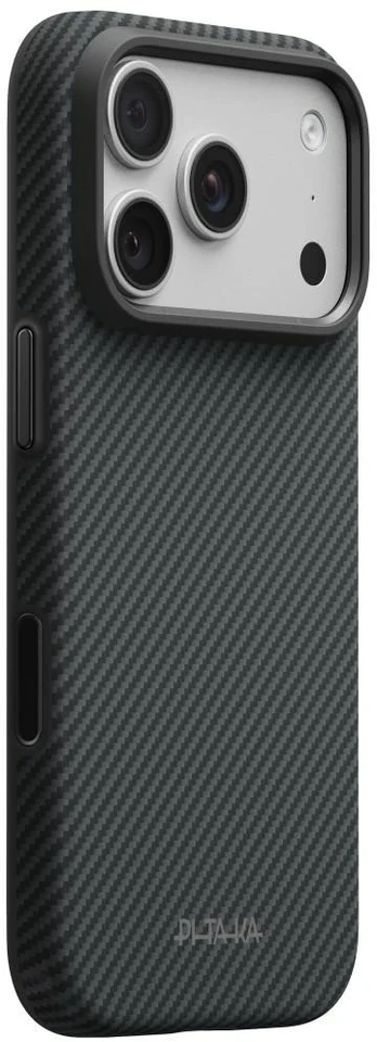 Dėklas PITAKA Summa Case do iPhone 18 Pro / 17 Pro juoda-pilka