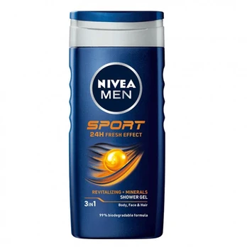 Dušo želė nivea men 250ml sport vyrams