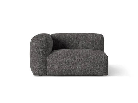 Boucle Modul Left, "Martina", 1 Seat, 120x106x75, Anthracite