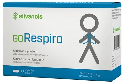 Silvanols GORESPIRO kapsulės N30