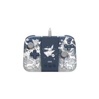 "Pack Hori Manette Set Adaptateur Mode Télé + Split Pad Compact Edition Evoli pour Nintendo Switch et Nintendo Switch OLED Ble"