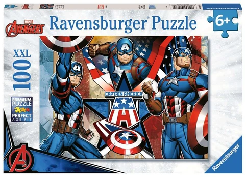 Ravensburger - Puzzle Marvel Captain America 100p