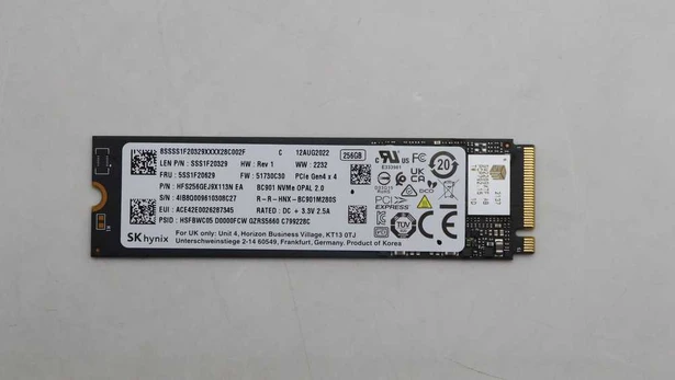 Lenovo 256GB M.2 2280 PCIe 4.0 x4 SSD