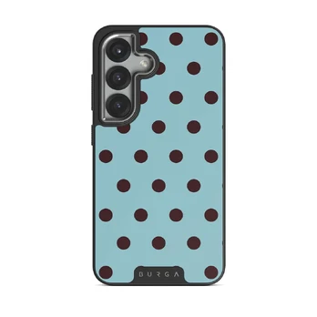 Aqua Mocha - Samsung Galaxy S25 Plus Case, Elite Dark (Magnetic) / Silver