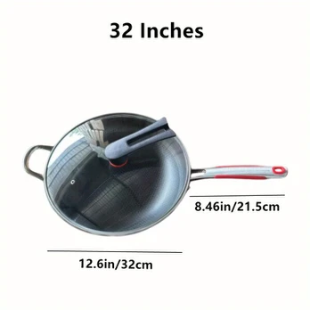 nerūdijantis plieno wok, dangtis, 81,28 cm