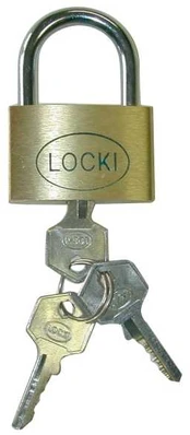 Wonday Hængelås Safe tool, 40 mm, messing og rustfrit stål