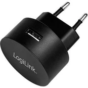 LogiLink USB Steckdosenadapter 1port,10.5W,Fast Charging,sch