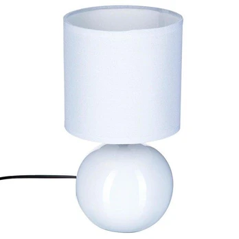 Ceramic table lamp CHEVET BLANC, 25 cm, color baltas