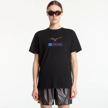 Mizuno x VRUNK Black - Dydis L (D2GAD66009 Marškinėliai)