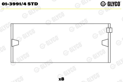 Guoliai dideliu galu GLYCO 01-3991/4STD