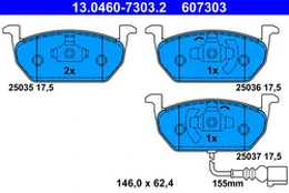 ATE 13.0460-7303.2 Brake pad set