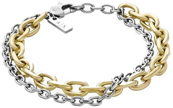 Armani Double steel bracelet for men AXG0162710