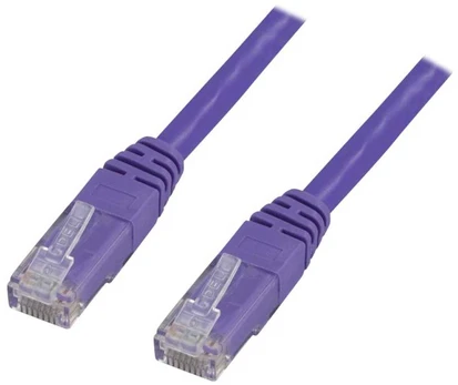 DELTACO UTP Cat6 patchkabel 0.5m, lila