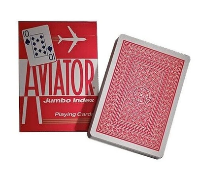 Aviator Jumbo pokerio kortos (Raudonos)