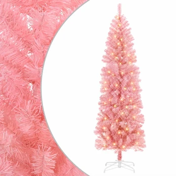 Dirbtinis lieknas Kalėdų medis 180 cm 300 LED Šilta balta