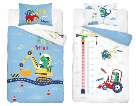 Vaikiška patalynė 90x120 Excavator COTTON