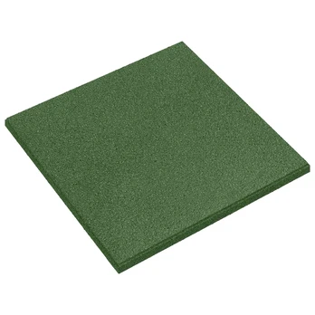 Kritimo apsaugos plytelės 6 pcs Žalia 50 x 50 cm Guma