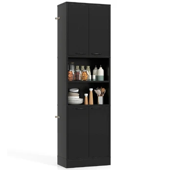 Bonideco Select Virtuvės spintelė 56x30x190cm., juodos spalvos