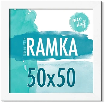 None Balta Mdf rėmelio 50x50 nuotraukai