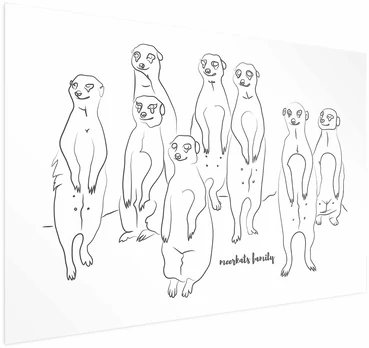 Paveikslas - Surikatų šeima