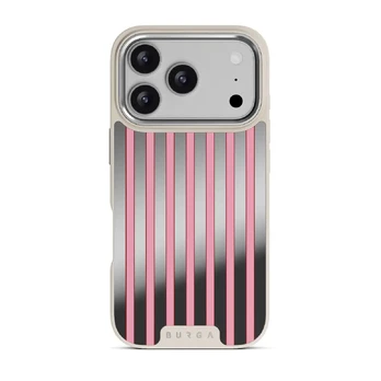 Strawberry Jam - iPhone 17 Pro Case, Elite Mirror Light (MagSafe) / Silver