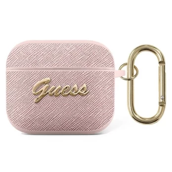Dėklas Guess GUA3SASMP AirPods 3 Rožinis