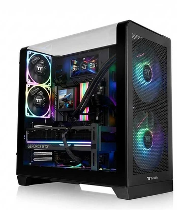 Stacionarus kompiuteris Midi Thermaltake View 390 TG Juodas