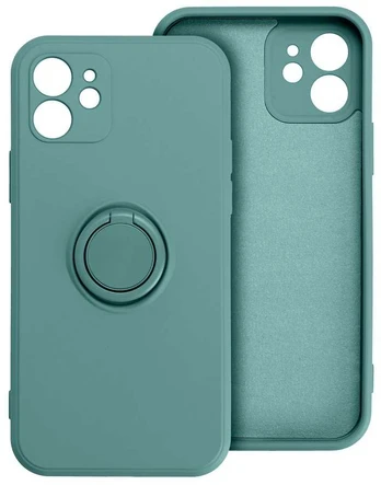 SILIKONINIS dėklas RING, skirtas IPHONE 17 Pro, žalias