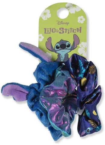 Peers Hardy Disney Stitch 3 hair scrunchie set