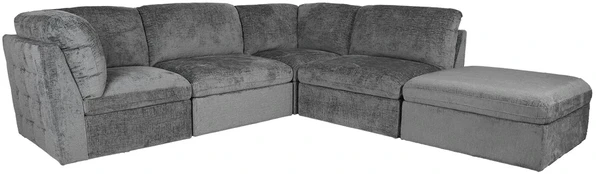 Lova Modulinė sofa „SAMOA“, 5 dalių, pilka