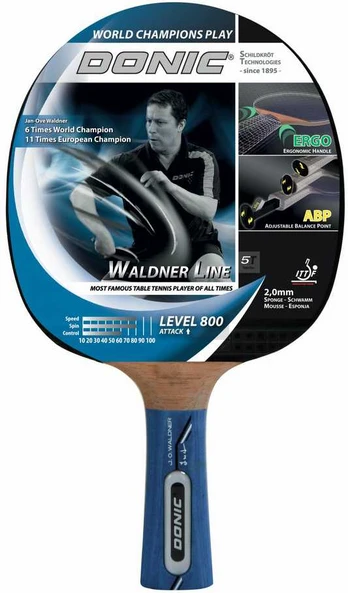 Stalo teniso raketė Donic Waldner 800