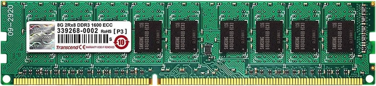 RAM TRANSCEND 8GB DDR3 1600MHz ECC-DIMM CL11 2Rx8