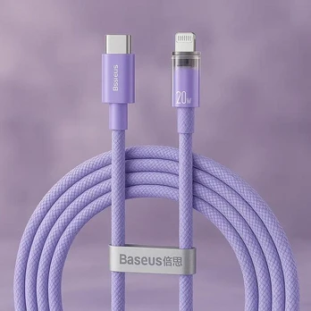 Baseus USB-C to Lightning Fast Charging Cable Explorer Series 2m, 20W (purple)