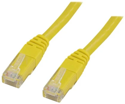 DELTACO U/UTP Cat6 patchkabel 7m, gul
