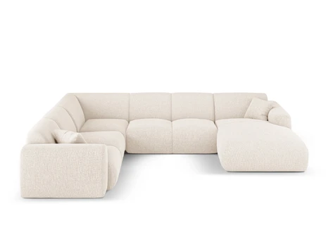 Panoramic Left Corner Sofa, "Nolio", 6 Seats, 342x252x72 Made in Europe