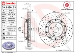 Stabdžių diskas BREMBO 09.8880.23 kaina